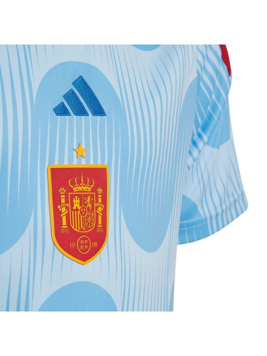 Camiseta España Segunda Equipación Mundial Qatar 2022 Niño