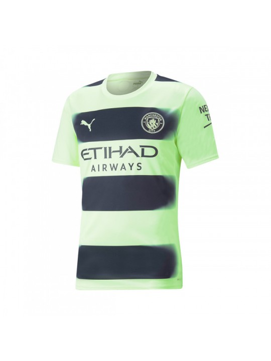 Camiseta Manchester City Tercera Equipacion 2022/2023 Niño