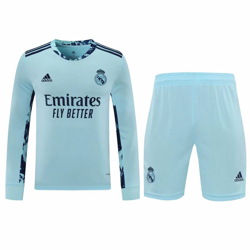 Camiseta 20/21 Real Madrid Portero Manga Larga Celeste