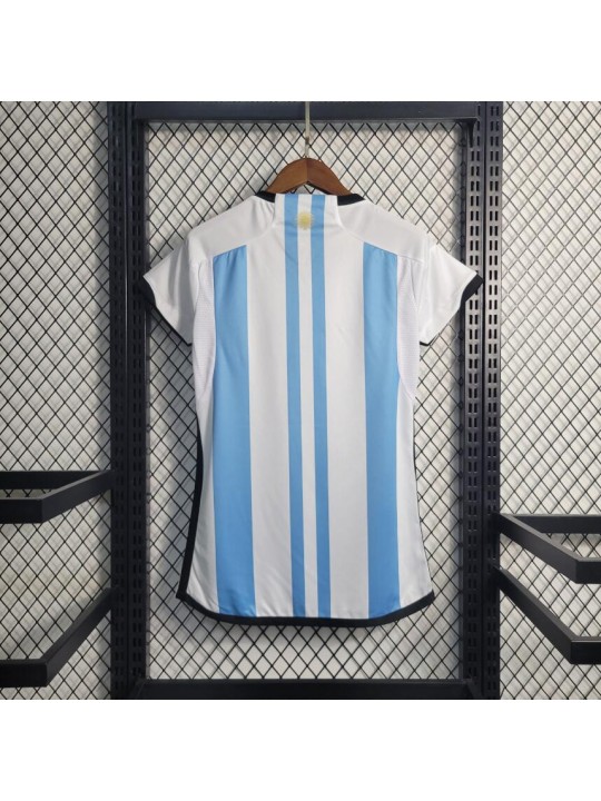 Camiseta Argentina Primera Equipación 2022 3 estrellas Mujer