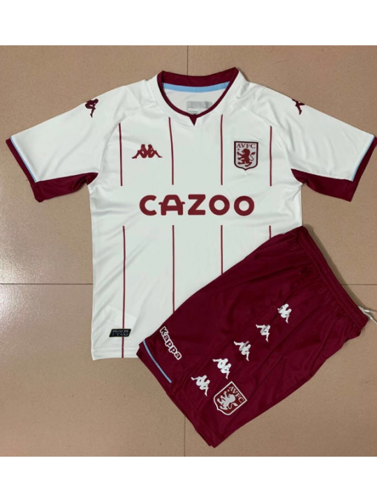 Camiseta Aston Villa Segunda Equipación 21/22 Niño