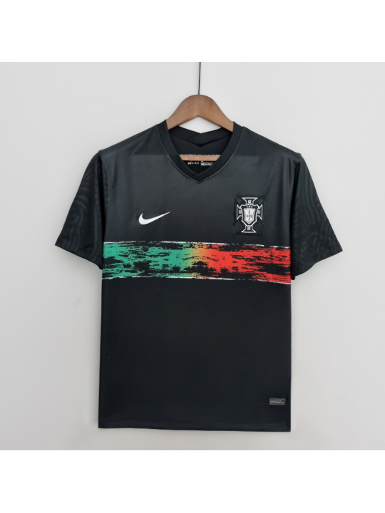 Camiseta Portugal 2022 Negra