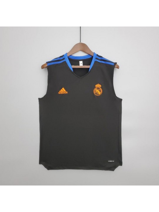 CAMISETA SIN MANGAS ENTRENAMIENTO REAL MADRID 21/22 - NEGRA