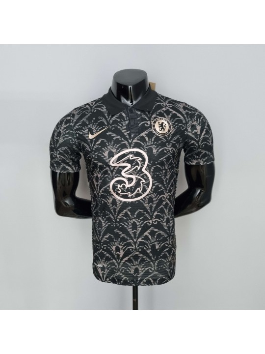 Camiseta 22/23 Chelsea Clásica Negra Dorada