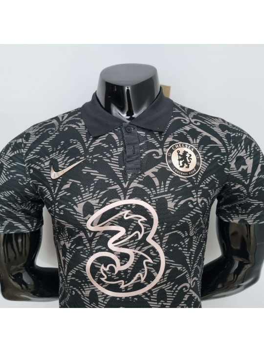 Camiseta 22/23 Chelsea Clásica Negra Dorada