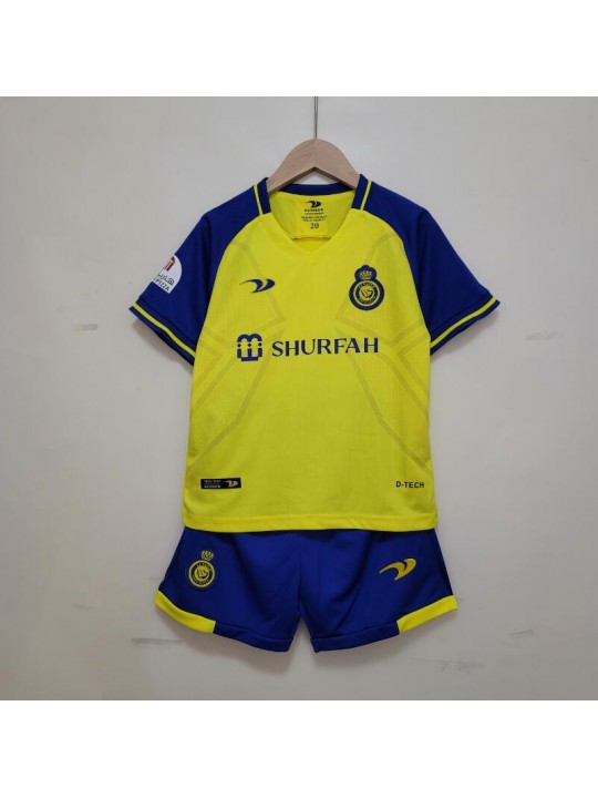 Camiseta Ronaldo 7 Al-Nassr FC Primera Equipación 22/23 Niño