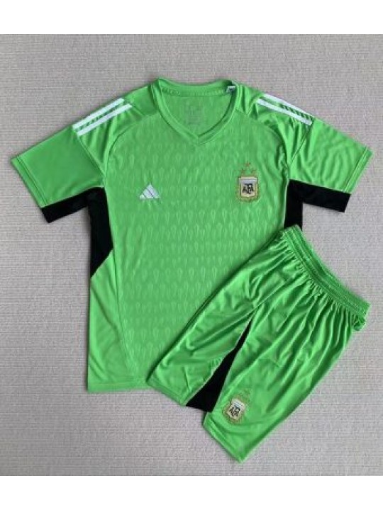 Camiseta Argentina 2023 Local Portero 3 Estrellas Niño