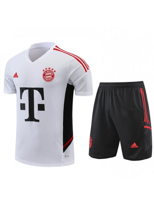 Camiseta Bayern Munich Pre-Match Blanco 22/23 + Pantalones