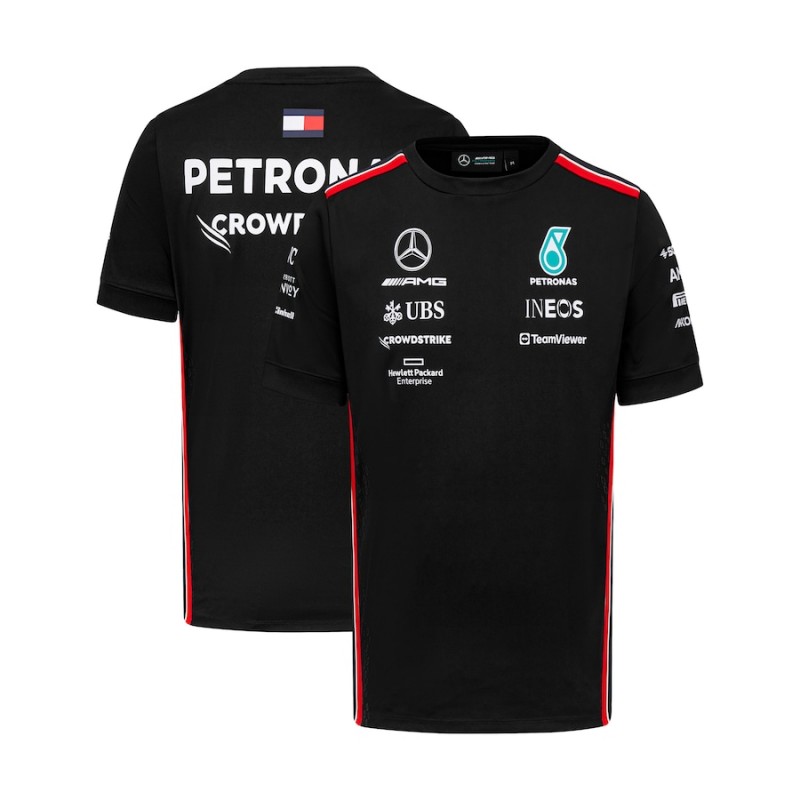 Camiseta Piloto Equipo Mercedes AMG Petronas F1 2023 - Negro