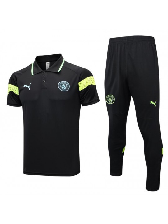 Polo Manchester City Pre-match 23/24 Negro