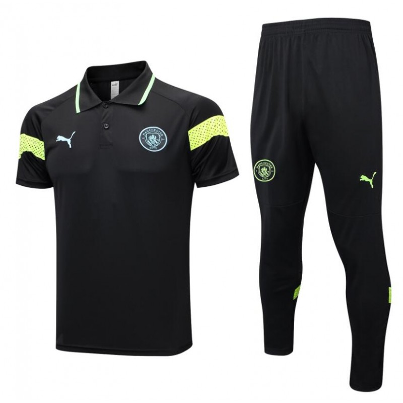 Polo Manchester City Pre-match 23/24 Negro