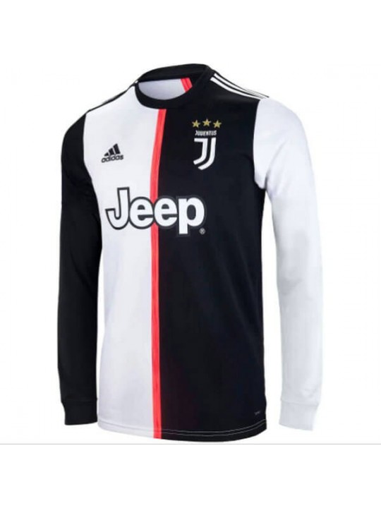 Primera Equipacion Camiseta Juventus Manga Larga 2019-2020