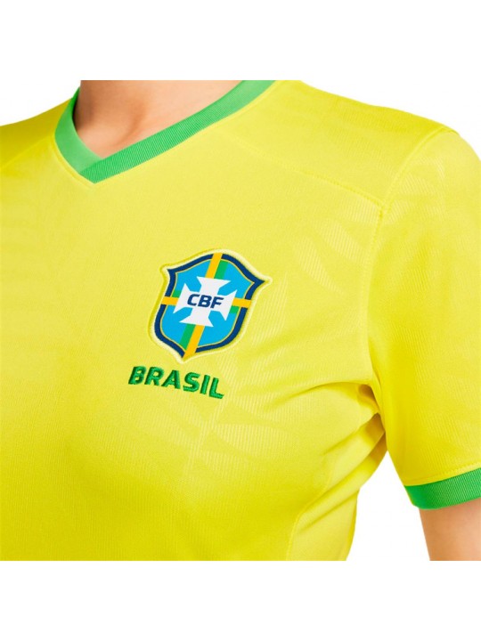 Camiseta Brasil Primera Equipación Mundial Femenino 2023 Mujer