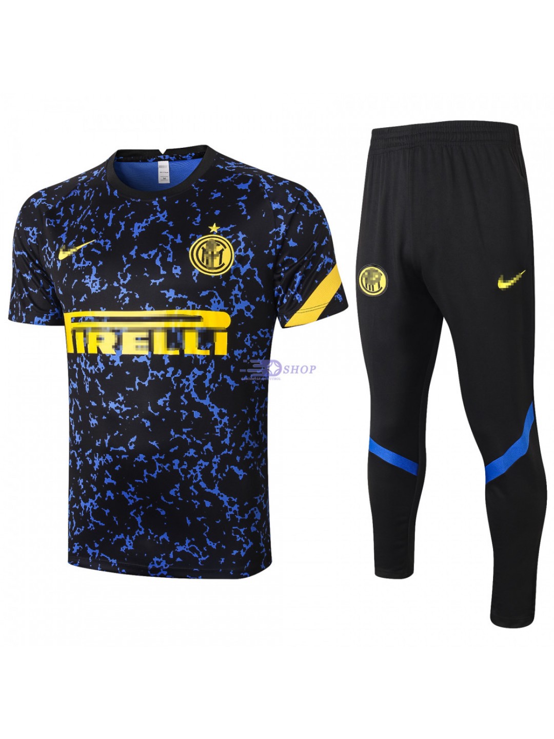 Camiseta De Entrenamiento Inter De Milan 2020 2021 Kit Azul Royado