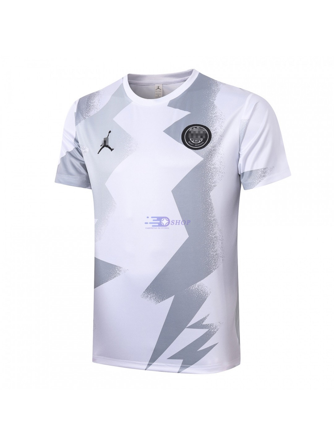 alfiler fuego Manuscrito Camiseta De Entrenamiento PSG 2020/2021 Jordan Gris Rayado