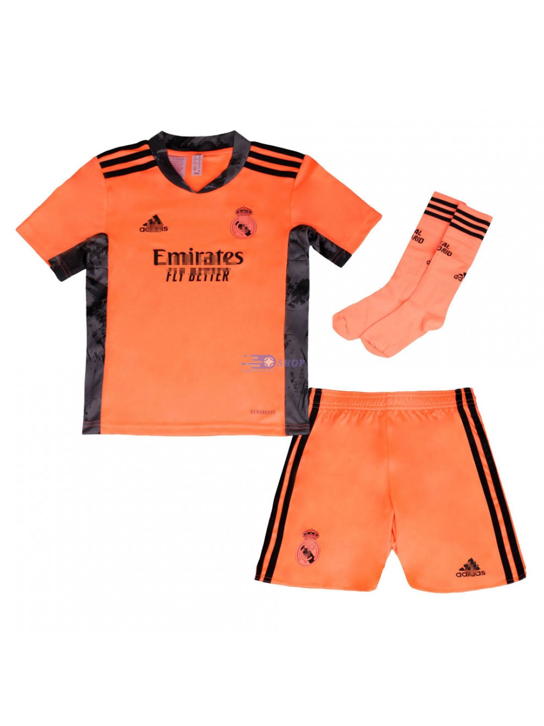 Camiseta de Portero Real Madrid Naranja Niño Kit