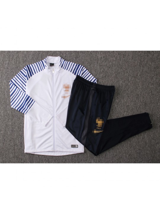 Chaqueta Francia 2019/2020 Blanco Rayado