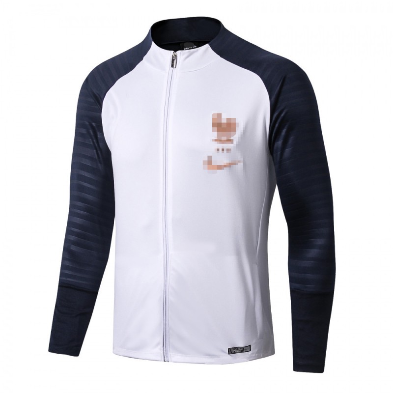 Chaqueta Francia 2019/2020 Cuello Alto Blanco
