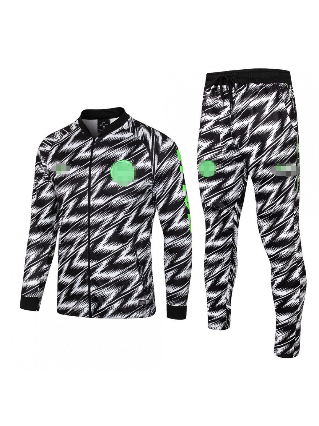 Chaqueta \u0026 Chándal Nigeria 2018 Negro/Blanco