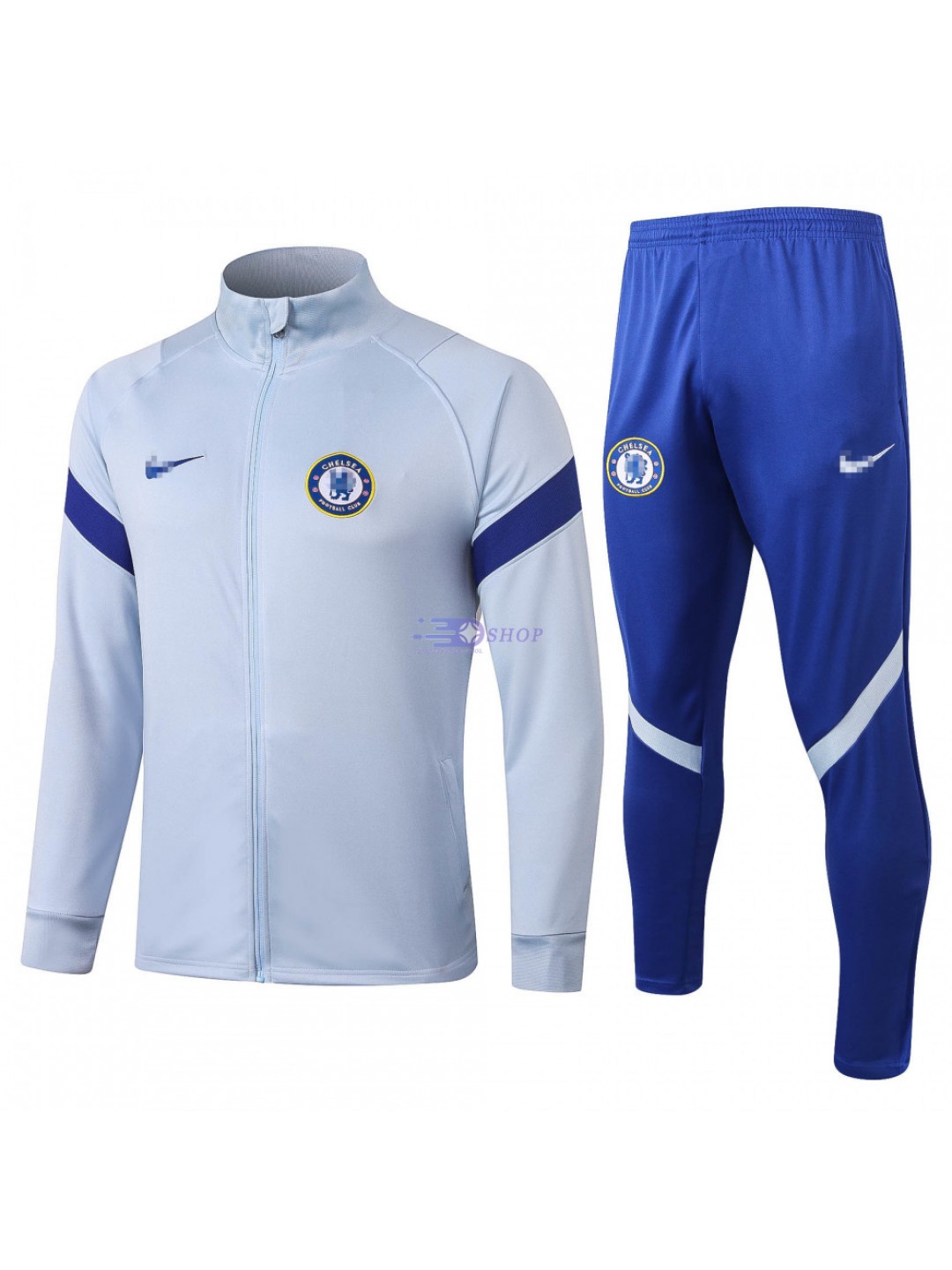 Chandal Chelsea FC 2020/2021 Cuello Alto Gris Claro