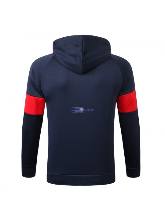 Chaqueta Francia 2020 Con Capucha Rojo Azul Marino