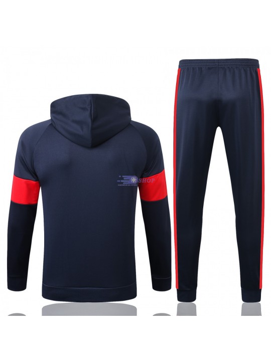 Chaqueta Francia 2020 Con Capucha Rojo Azul Marino