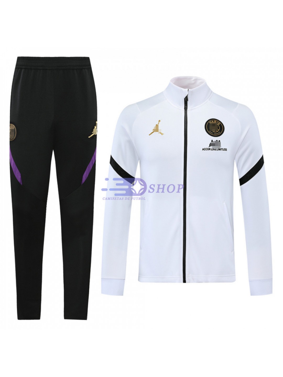 Chandal PSG 2020/2021 Blanco/Marca Oro