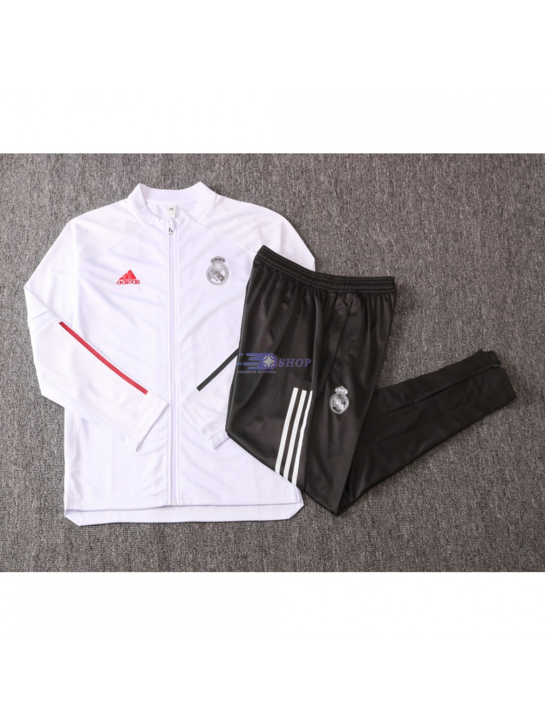 Chandal Real Madrid 2020/2021 Blanco/Rojo/Negro