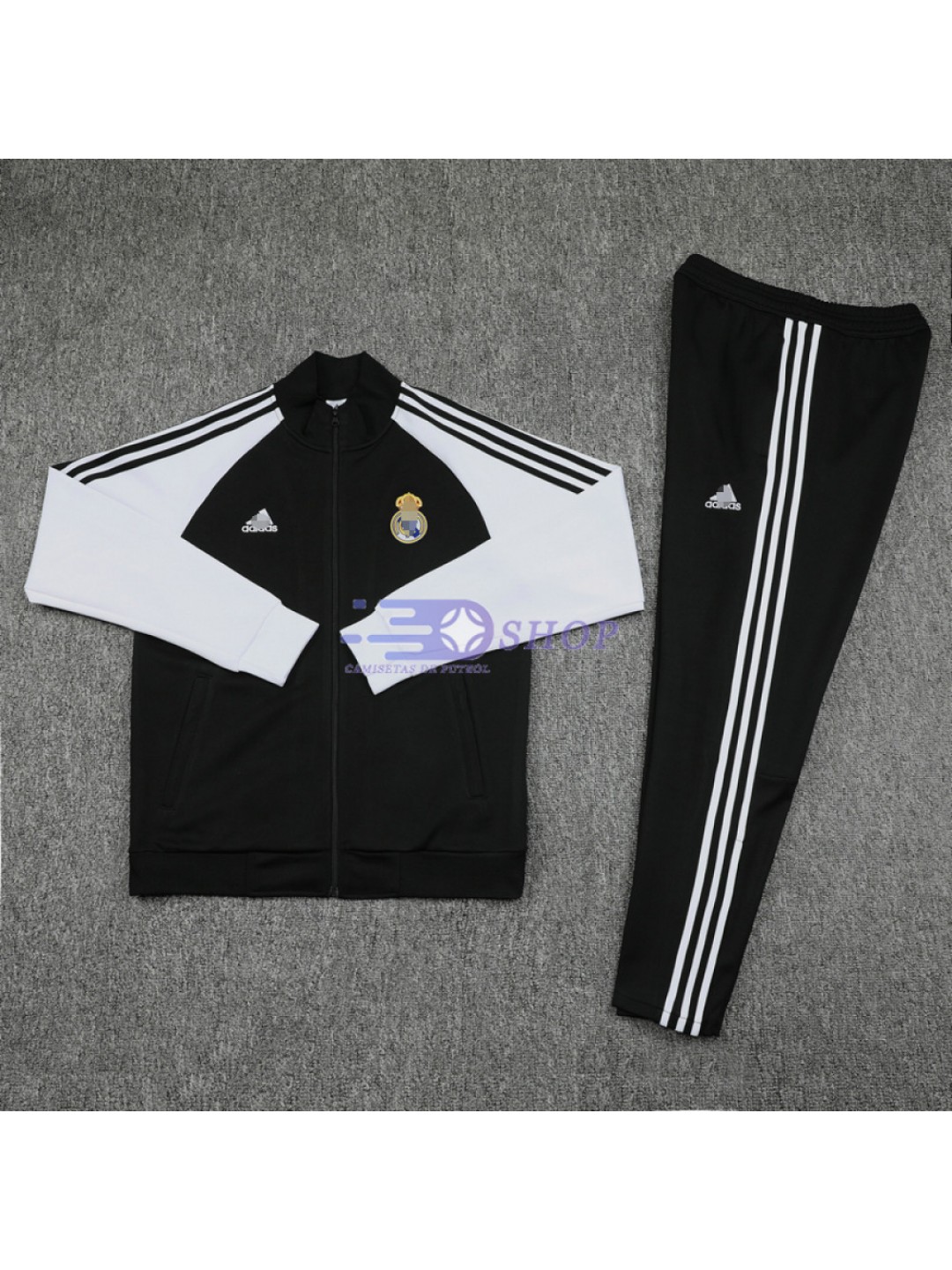 Chandal Real Madrid 2020/2021 Negro/Blanco