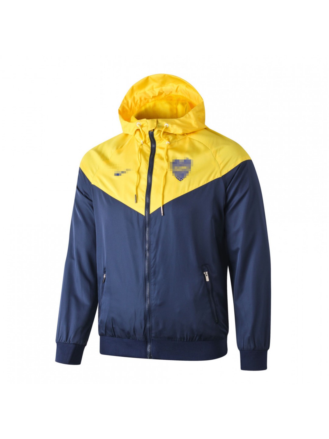 Cortavientos Boca Juniors 2019/2020 Con Capucha Azul Marino/Amarillo