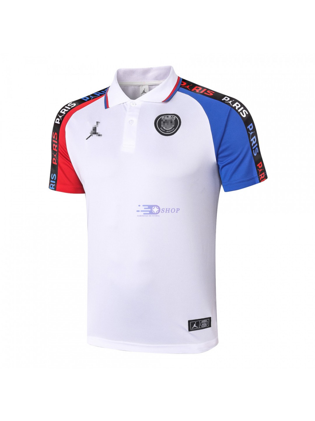 Polo PSG 2020/2021 Blanco/Azul/Rojo