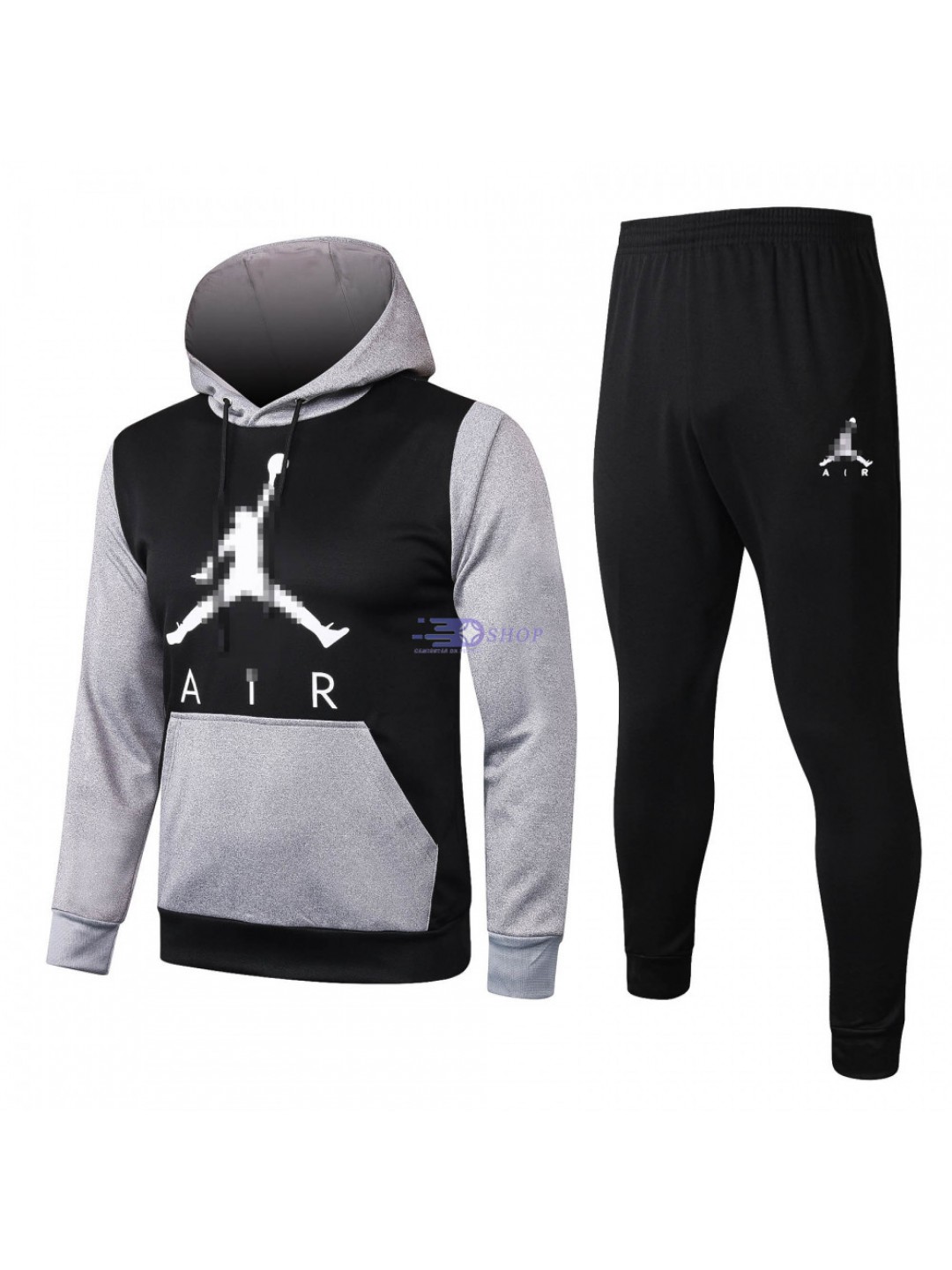 Sudadera PSG 2020/2021 Jordan Con Capucha Negro Gris
