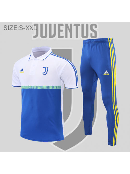 POLO Juventus KIT Azul y blanca